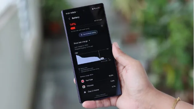 Samsung Galaxy Z Fold8 Ultra đã mang đến bước nhảy vọt ấn tượng với điểm sử dụng hỗn hợp đạt 13 giờ 05 phút