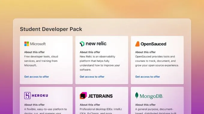 GitHub Student Developer Pack