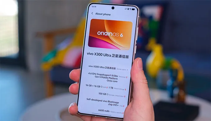 vivo X300 Ultra chạy OriginOS 6 nền Android 16