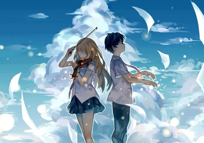 Hình nền iPhone Duo chủ đề anime