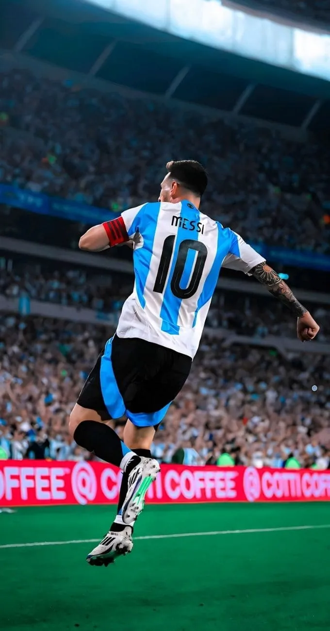 Hình nền Messi trong màu áo Đội tuyển Argentina