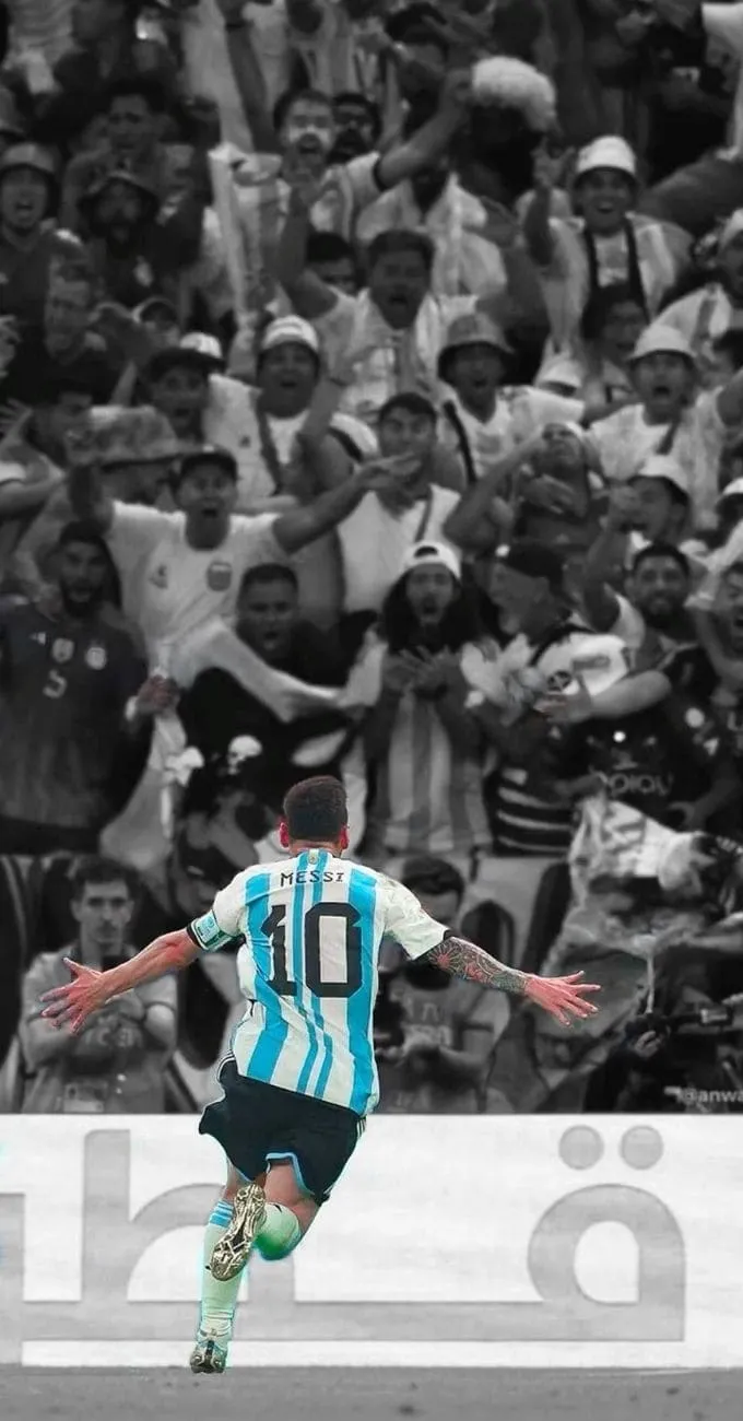 Hình nền Messi trong màu áo Đội tuyển Argentina