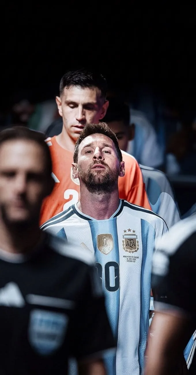 Hình nền Messi trong màu áo Đội tuyển Argentina