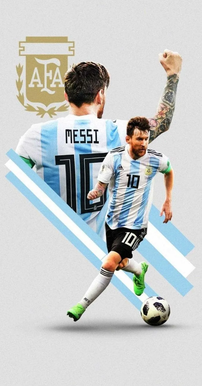 Hình nền Messi trong màu áo Đội tuyển Argentina
