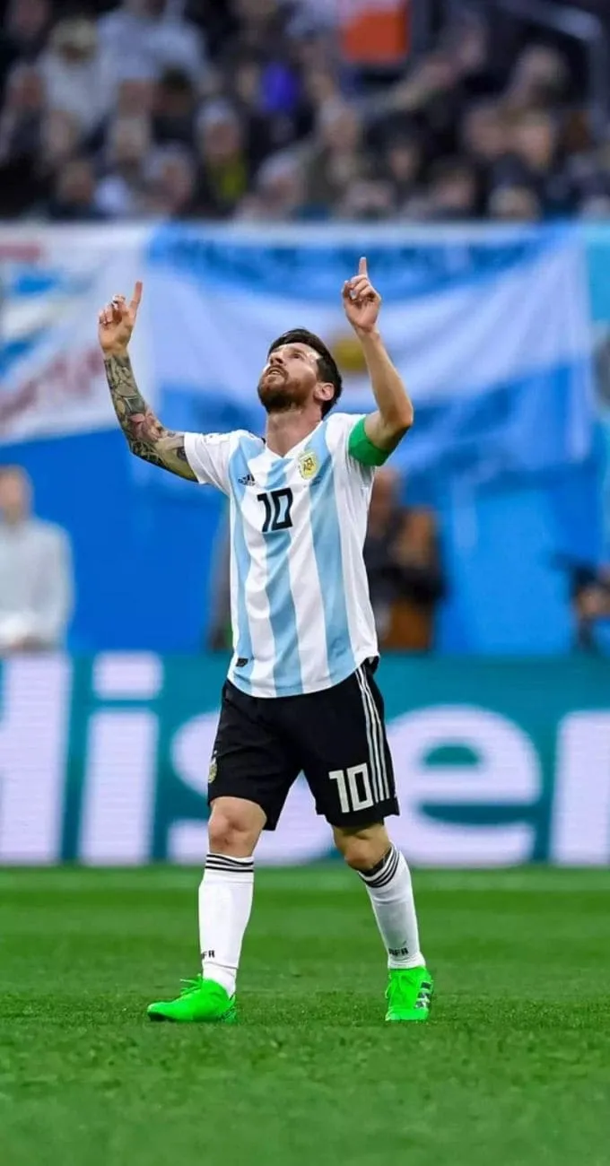 Hình nền Messi trong màu áo Đội tuyển Argentina