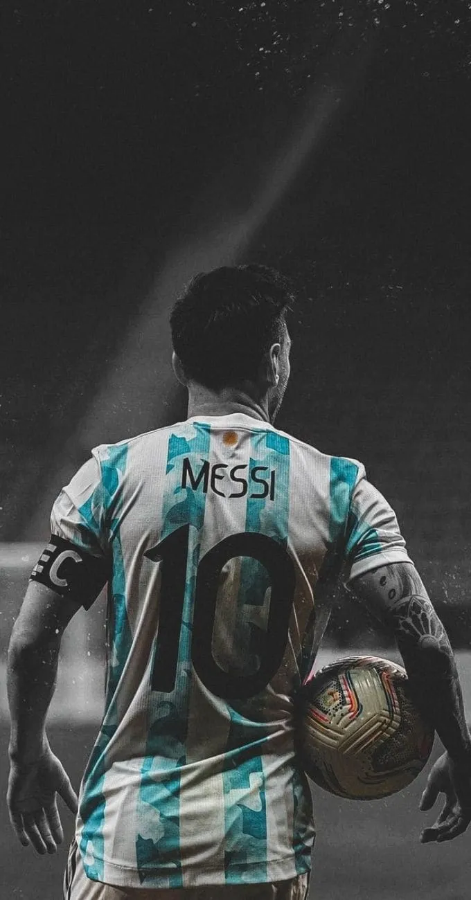 Hình nền Messi trong màu áo Đội tuyển Argentina