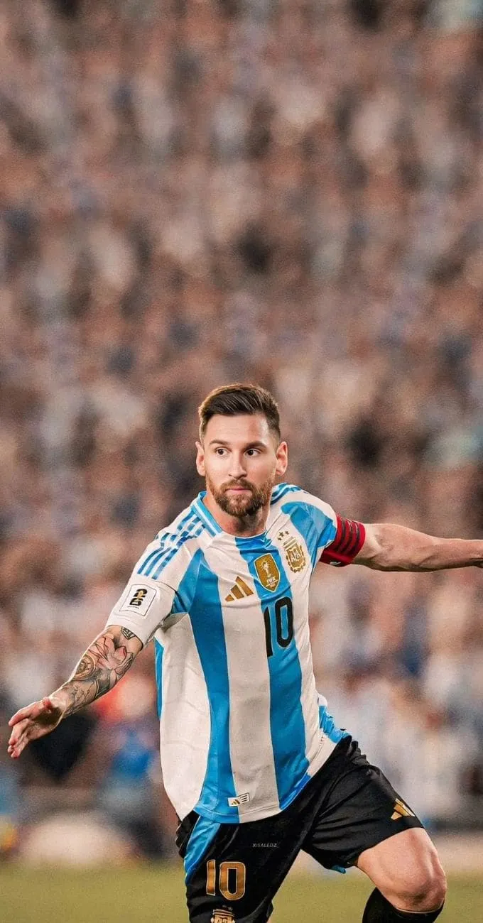 Hình nền Messi trong màu áo Đội tuyển Argentina