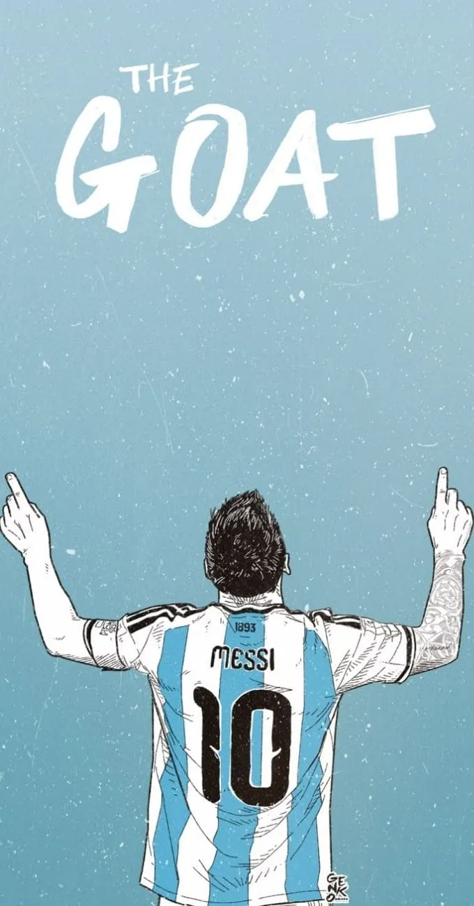 Hình nền Messi nghệ thuật, hoạt hình