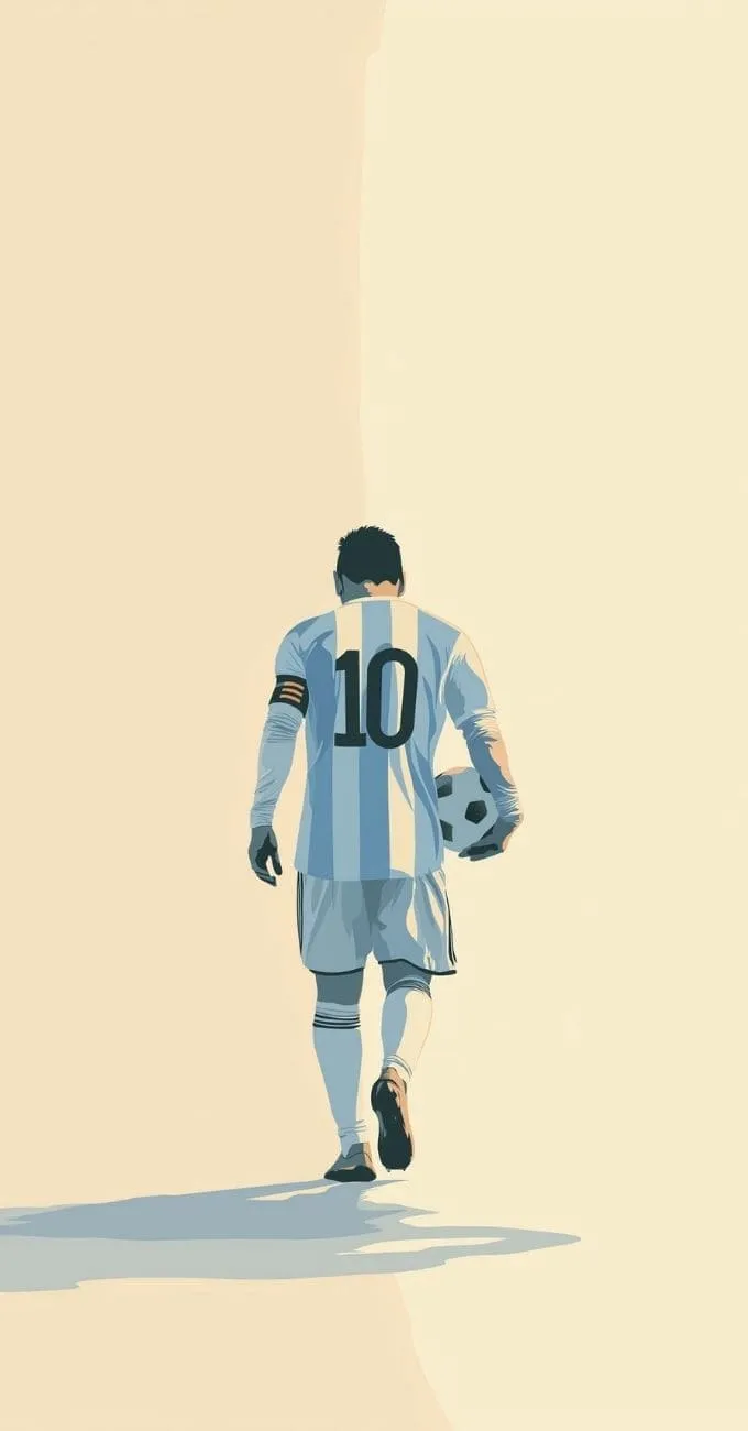 Hình nền Messi nghệ thuật, hoạt hình