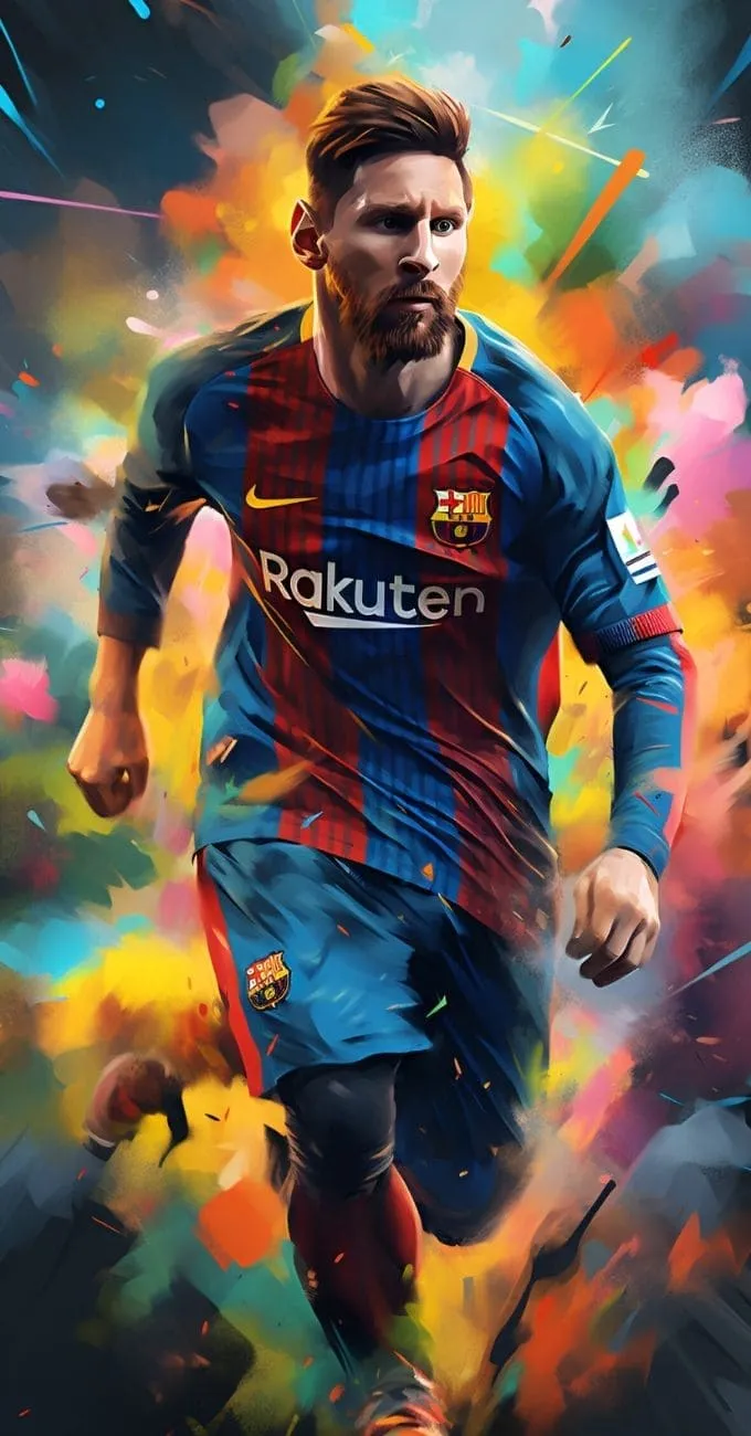Hình nền Messi nghệ thuật, hoạt hình
