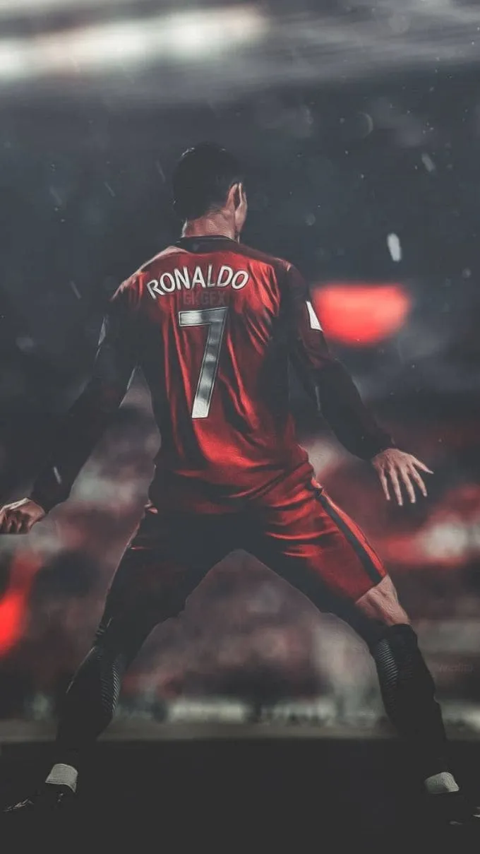 Hình nền Ronaldo trong màu áo đội tuyển quốc gia và Al Nassr