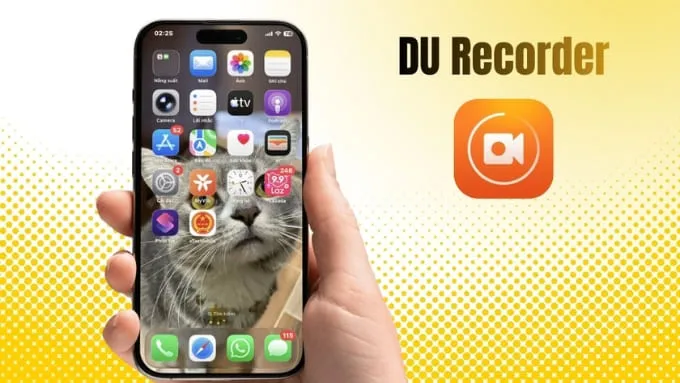 Sử dụng app quay video khác