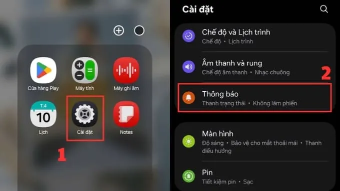 Tắt thanh thông báo hoặc nút ảo cố định bước 1