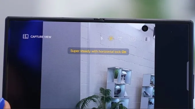 Khóa đường chân trời khi quay video chuyển động