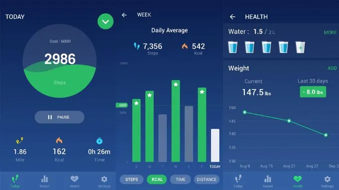 Leap Fitness Step Counter là app đếm bước chân trên điện thoại dành cho Android