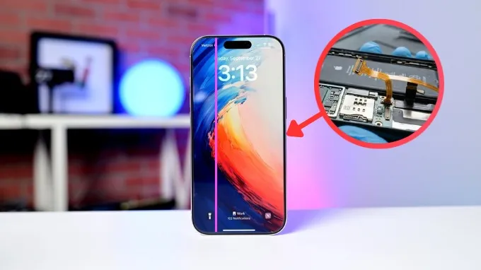 Lỏng cáp màn hình điện thoại là tình trạng dây cáp kết nối giữa màn hình và bo mạch chủ