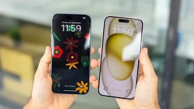 So sánh màn hình iPhone 16 Plus với iPhone 15 Plus