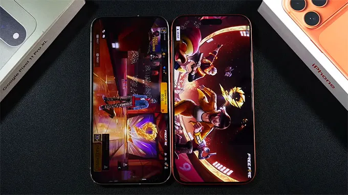 Màn hình iPhone 17 Pro Max vs Pixel 11 Pro XL
