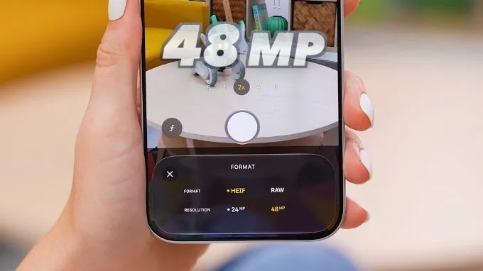 Chuyển sang chụp ảnh 48MP để giữ nhiều chi tiết
