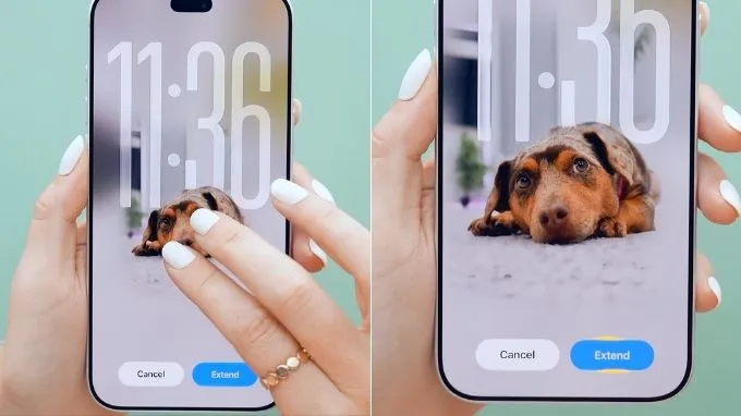 Mở rộng hình nền iPhone 18 Pro bằng AI