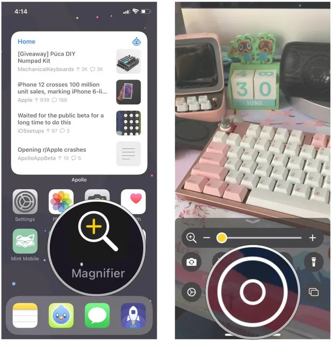 Mẹo sử dụng tính năng kính lúp trên iPhone hiệu quả hơn