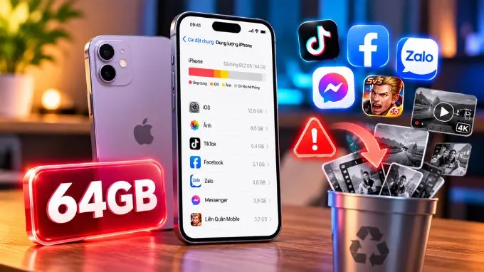 iPhone cũ 64GB: Cực kỳ hạn hẹp ở thời điểm hiện tại