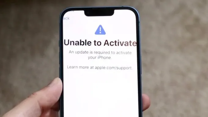 Nguyên nhân gây lỗi không kích hoạt được iPhone
