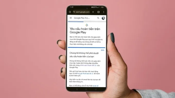 Nguyên nhân khiến yêu cầu hoàn tiền Google Play bị từ chối