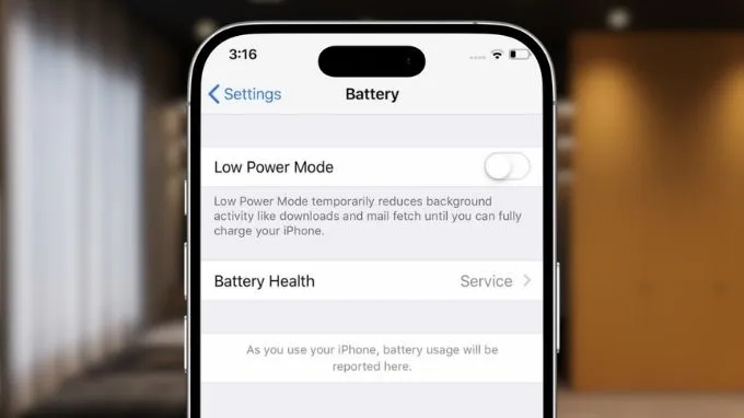 Pin dịch vụ trên iPhone là cảnh báo xuất hiện khi hệ thống nhận thấy viên pin đã suy giảm