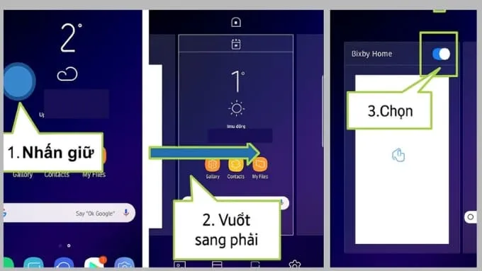 Cách bật trợ lý ảo Samsung Bixby Home