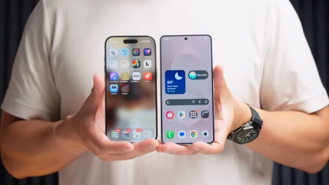 So sánh Galaxy S25 Edge và iPhone Air về màn hình hiển thị