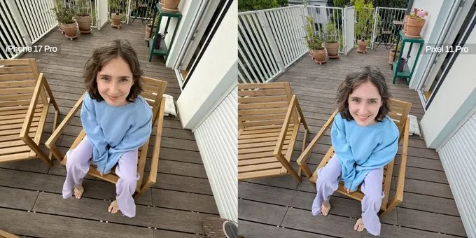 So sánh Pixel 11 Pro vs iPhone 17 Pro về camera góc siêu rộng