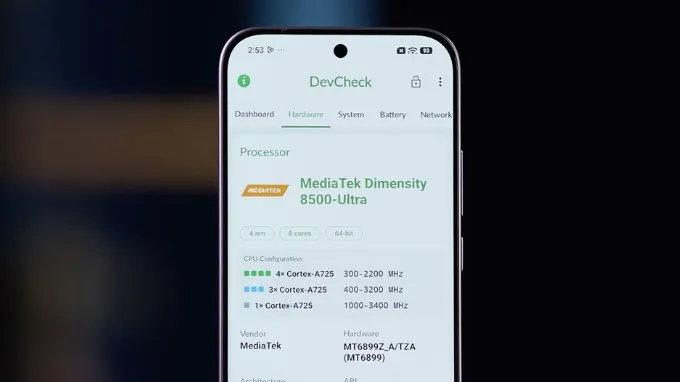 Xiaomi 17T được trang bị vi xử lý MediaTek Dimensity 8500 Ultra