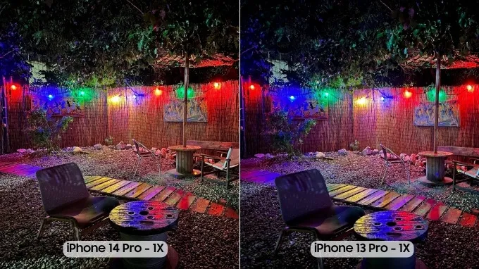 iPhone 14 Pro chụp thiếu sáng tốt hơn