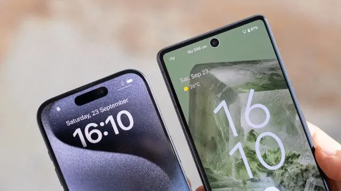 iPhone 15 Pro có viền màn hình mỏng hơn Pixel 7