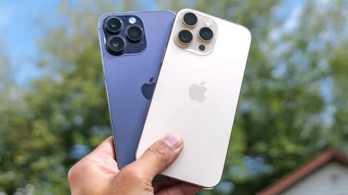 iPhone 16 Pro Max có kích thước lớn hơn 14 Pro Max