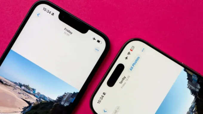 iPhone 16e vẫn sử dụng phần khuyết (notch) truyền thống, khác với thiết kế Dynamic Island hiện đại trên iPhone 16 Pro