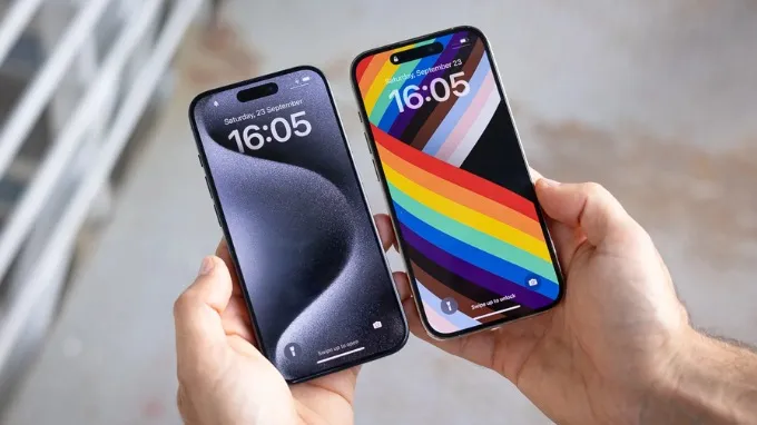 So sánh màn hình iPhone 15 Pro với iPhone 14 Pro