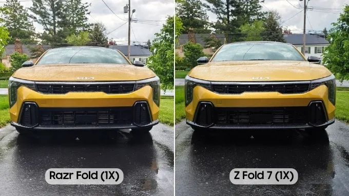 So sánh Motorola Razr Fold và Galaxy Z Fold 7 về ảnh chụp từ camera chính