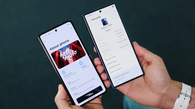 So sánh Motorola Razr Fold và Galaxy Z Fold 7 về hiệu năng