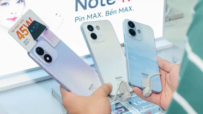 Redmi Note 17 tiêu chuẩn được trang bị viên pin Silicon-Carbon 7.700 mAh