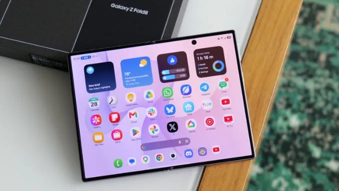 Galaxy Z Fold8 sở hữu màn hình chính Dynamic AMOLED 2X 7.6 inch