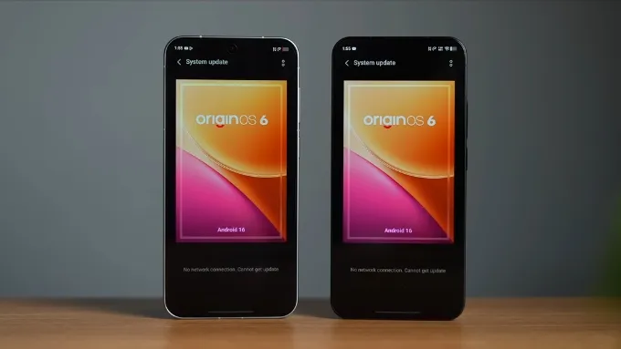 Cả 2 đều chạy Android 16 với giao diện OriginOS 6