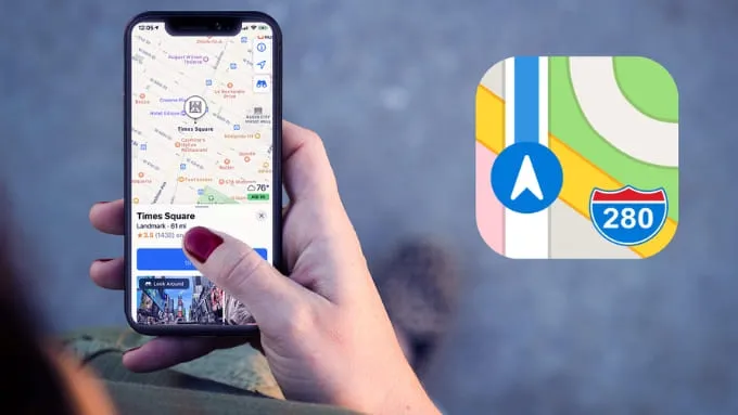 Tại sao xuất hiện mũi tên màu xanh trên iPhone