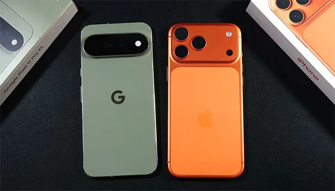 so sánh thiết kế Pixel 11 Pro XL vs iPhone 17 Pro Max