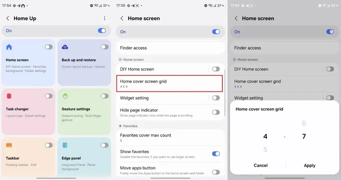 Hiển thị nhiều ứng dụng hơn trên màn hình ngoài với Home Up