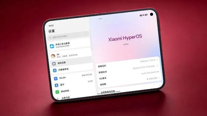 Về phần mềm, thiết bị được cài sẵn HyperOS 4