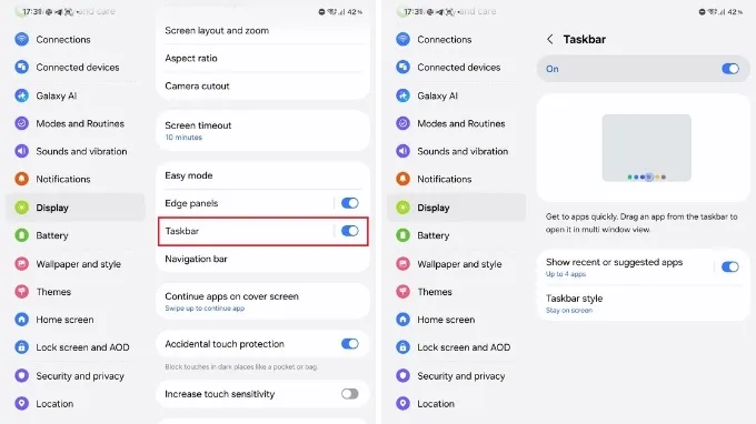 Tùy chỉnh thanh tác vụ Taskbar